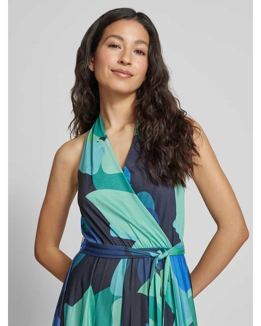 Guido Maria Kretschmer Blue Jumpsuit in Wickeloptik Modell 'Majella'