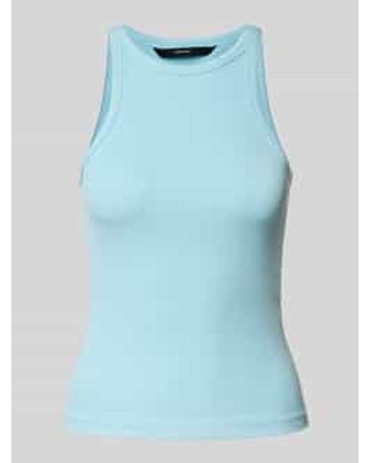 Vero Moda Regular Fit Tanktop Van Katoenmix in het Blue