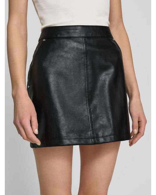 LeGer By Lena Gercke Black Minirock in Leder-Optik Modell 'Ella' - LeGer Studio Kollektion