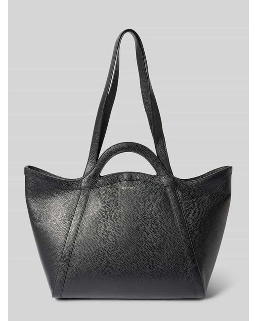Coccinelle Black Handtasche Mit Label-Print Modell 'Malia'