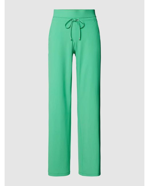 RAFFAELLO ROSSI Green Straight Leg Hose mit Tunnelzug Modell 'CANDICE'
