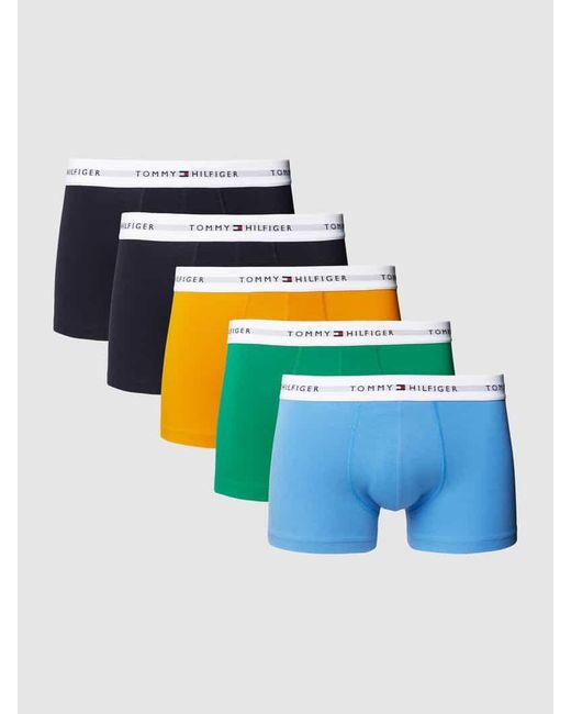 Tommy Hilfiger Trunks mit Label-Details im 5er-Pack in Blue für Herren