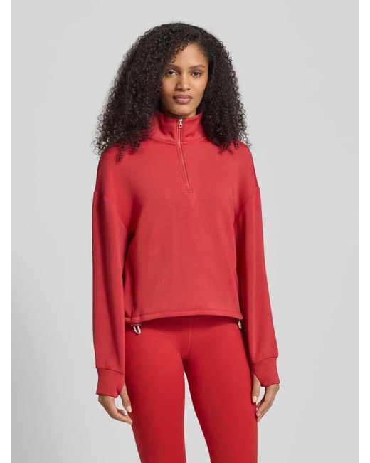 Varley Red Sweatshirt mit Stehkragen und Reißverschluss Modell 'SIAN'