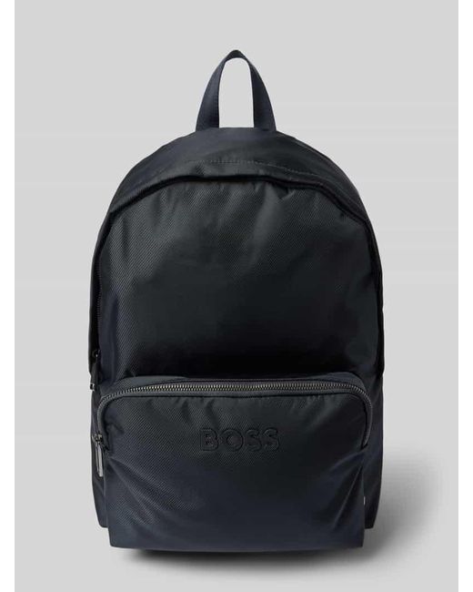 Boss Rucksack mit Label-Applikation Modell 'Catch_3.0' in Blue für Herren