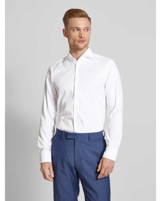 Boss Slim Fit Business-Hemd mit Haifischkragen Modell 'Hank' in White für Herren