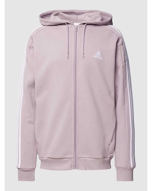 Adidas Sweatjack Met Labelstitching in het Pink voor heren