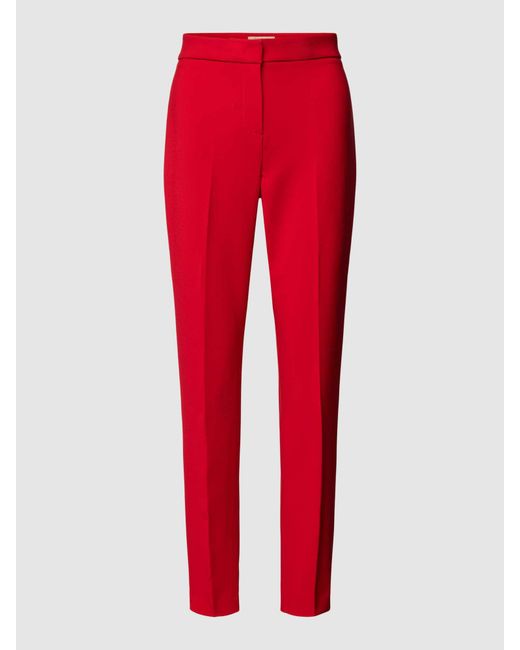 Pennyblack Slim Fit Pantalon Met Persplooien in het Red