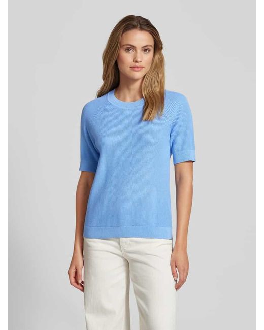 SELECTED Blue Strickshirt mit Rundhalsausschnitt Modell 'SLFELINNA'