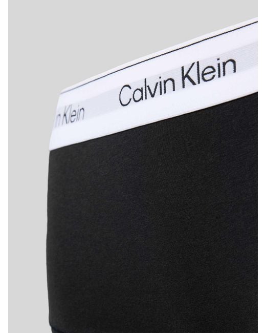 Calvin Klein Slips Met Logostitching, Model 'Boyleg' in het Black