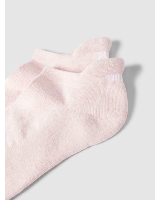 PUMA Pink Sneakersocken mit Label-Details Modell 'Cushioned' im 2er-Pack