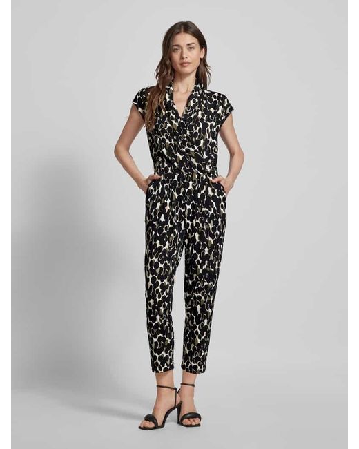 Betty Barclay Black Jumpsuit mit Allover-Muster