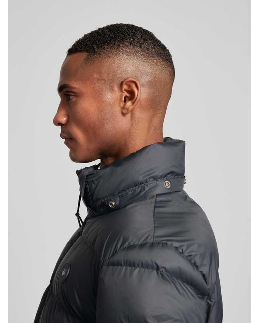 Gant Gewatteerd Jack Met Labelpatch in het Black voor heren
