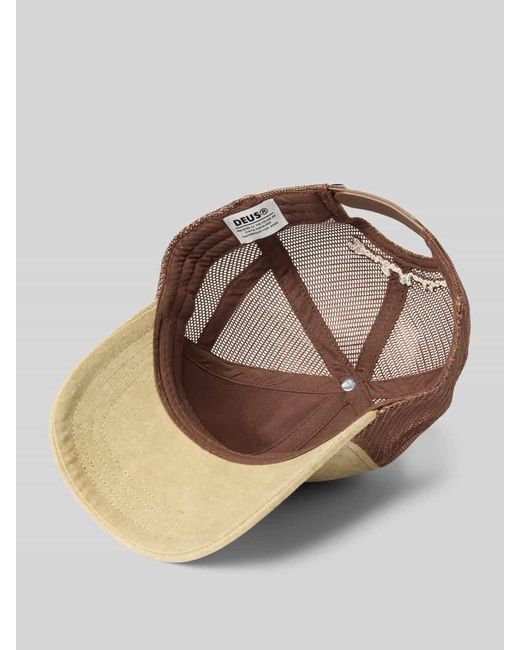 Deus Ex Machina Trucker Cap mit Label-Patch in Natural für Herren