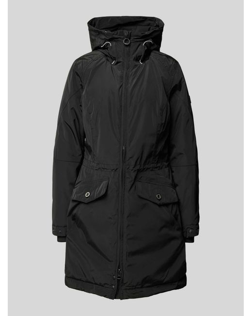 Wellensteyn Shaped Fit Parka Met Capuchon, Model 'Cucilla' in het Black