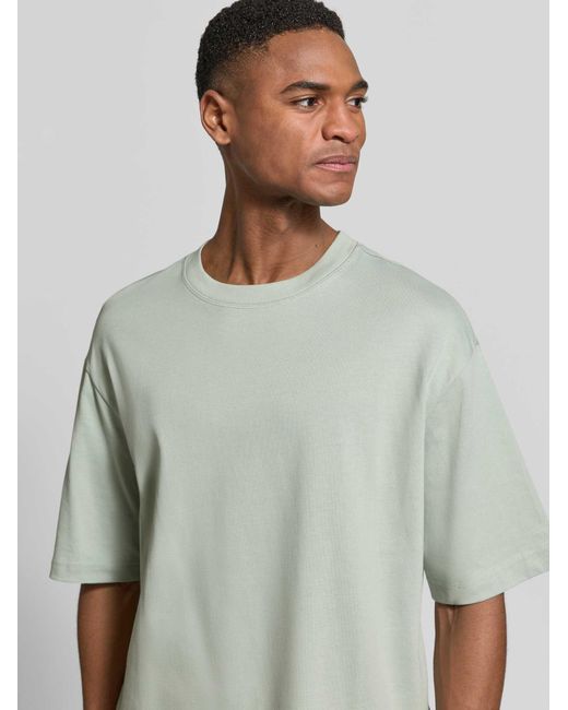 SELECTED Relaxed Fit T-Shirt Van Puur Katoen Model 'Relexaspen' in het Green voor heren