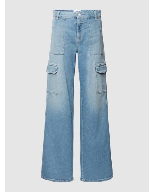 Cambio Blue Wide Fit Jeans mit Knopf- und Reißverschluss Modell 'ANDY'