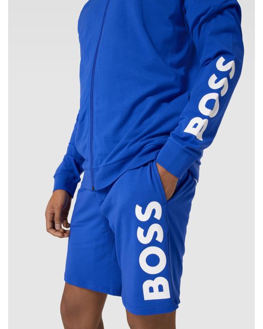 BOSS by HUGO BOSS Trainingsanzug mit Label-Print in Blau für Herren | Lyst  AT