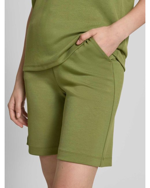Soya Concept Sweatshorts Met Elastische Band, Model 'Banu' in het Green