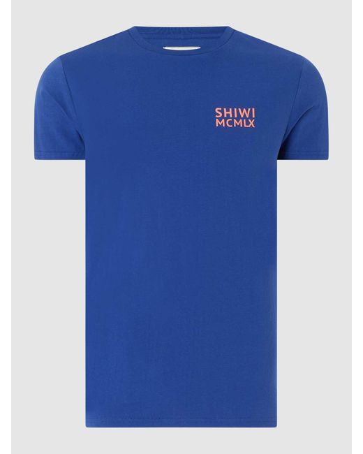 Shiwi T-Shirt mit Peanuts®-Print in Blue für Herren