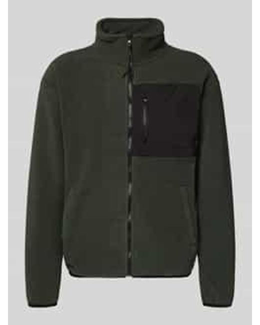 Blend Sweatjack Met Opstaande Kraag in het Green voor heren