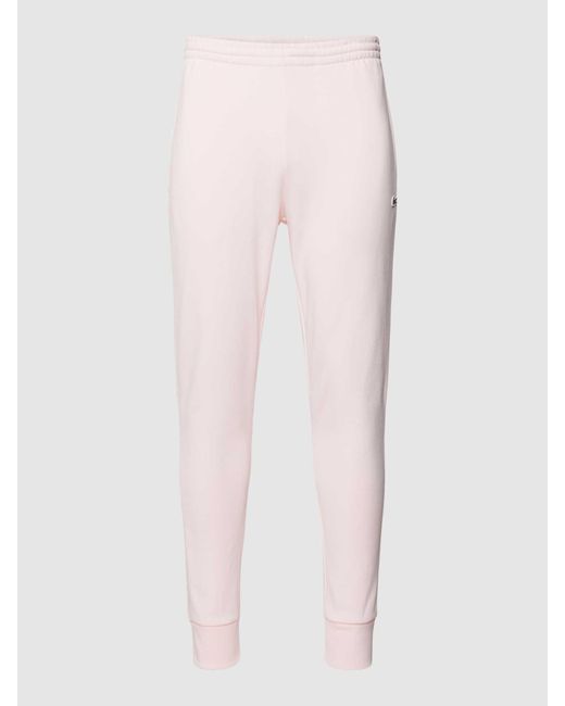 Lacoste Sweatpants mit Label-Detail in Pink für Herren