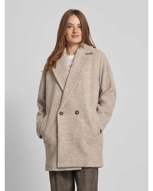 Boss Natural Wollmantel Mit Reverskragen Modell 'Calodino'