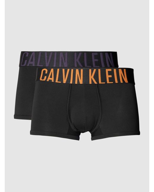Calvin Klein Boxershort Met Elastische Band Met Label in het Black voor heren