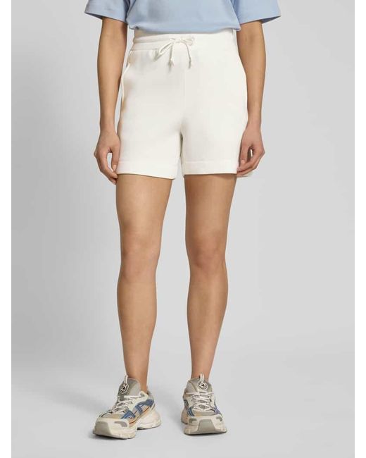 Guess White Shorts Mit Elastischem Bund Modell 'Elly'