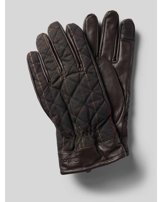 Barbour Handschoenen Van Echt Leer, Model 'Darwen' in het Black voor heren