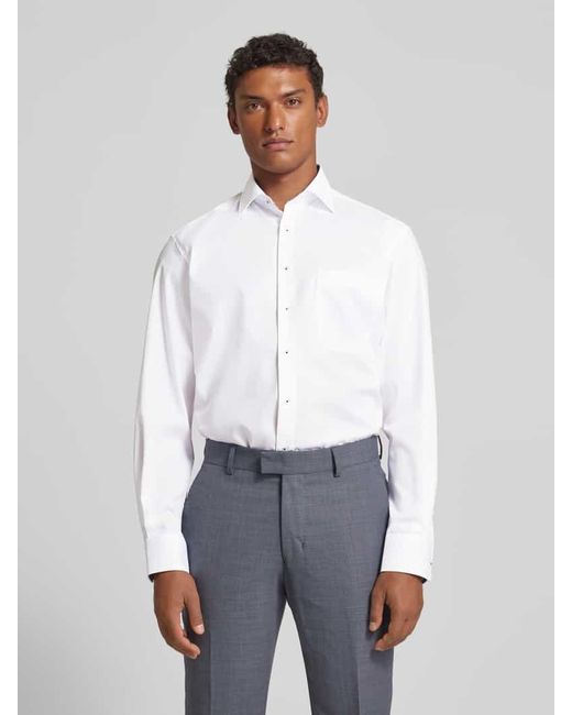 Eterna Comfort Fit Business-Hemd mit Kentkragen in White für Herren