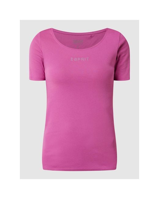 Esprit Pink T-Shirt aus Bio-Baumwolle
