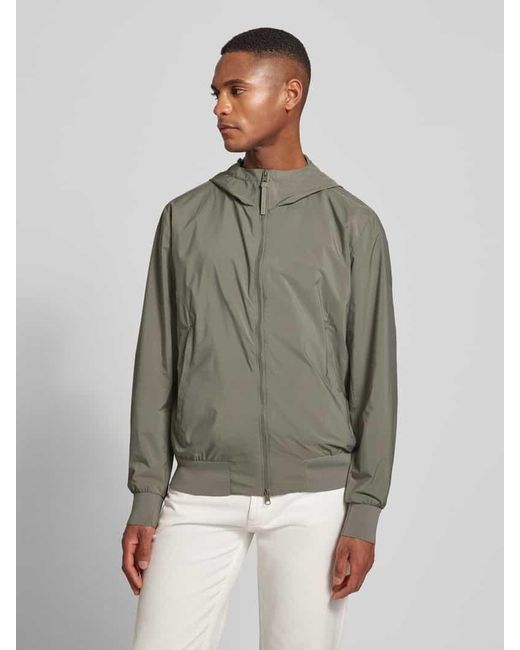 People Of Shibuya Blouson Mit Kapuze Modell 'Kaoru' in Green für Herren