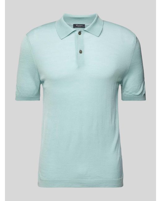 Maerz Regular Fit Poloshirt Met Ribboorden in het Blue voor heren