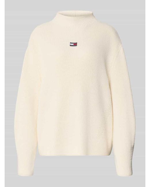 Tommy Hilfiger Natural Relaxed Fit Strickpullover aus reiner Baumwolle