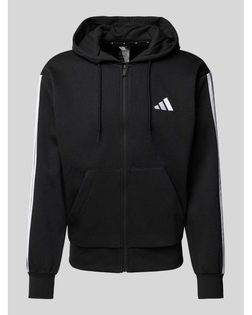Adidas Sweatjack Met Logostitching in het Black voor heren
