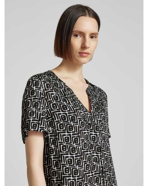 ROBE LÉGÈRE Gray Knielanges Kleid Mit Allover-Muster