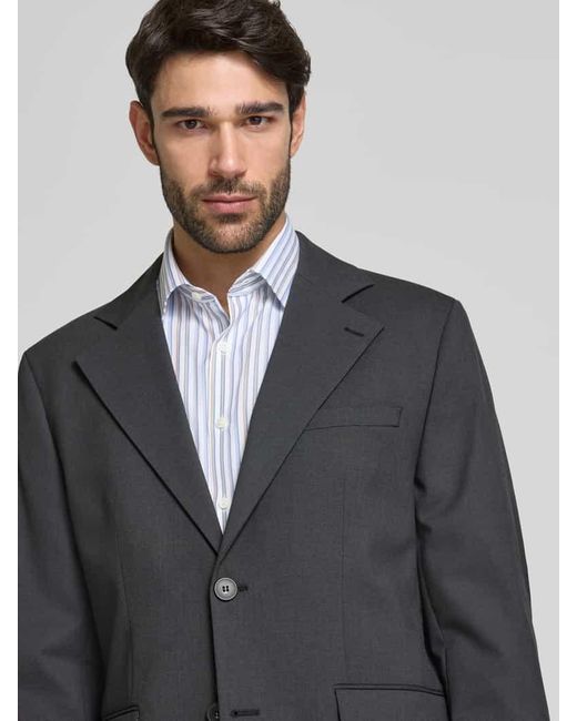 ANNARR Regular Fit 2-Knopf-Sakko mit Pattentaschen Modell 'TOKI' in Blue für Herren