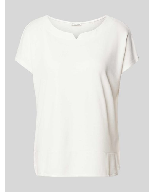 Tom Tailor T-shirt Met V-hals in het White