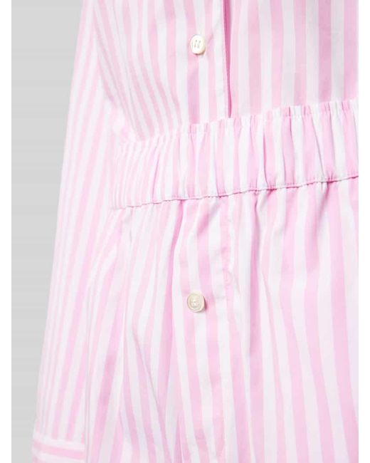 Polo Ralph Lauren Pink Pyjama mit Streifenmuster