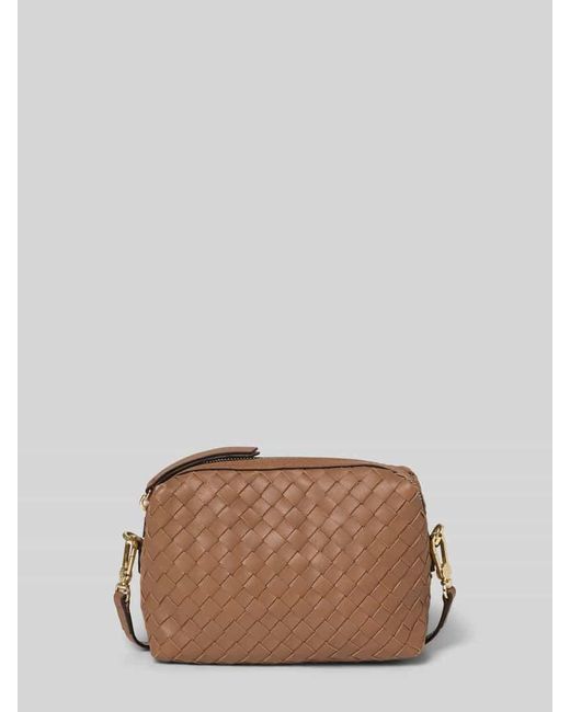 Abro⁺ Brown Umhängetasche mit Strukturmuster Modell 'Kaia'