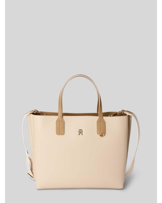 Tommy Hilfiger Crossbodytas Met Logo-applicatie in het Natural