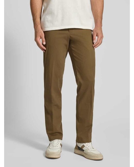 Hiltl Regular Fit Stoffhose mit Bügelfalten Modell 'Peaker' in Natural für Herren