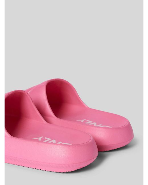 ONLY Sandalen Met Doorgestikte Naden in het Pink