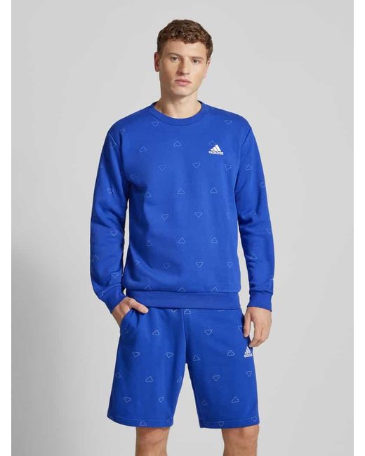 Adidas Sweatshirt mit Rundhalsausschnitt in Blue für Herren