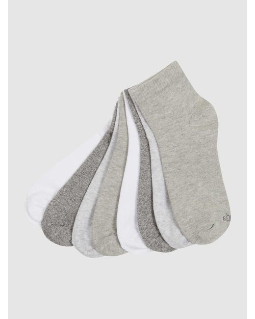 S.oliver Socken in Melange-Optik im 4er-Pack in White für Herren