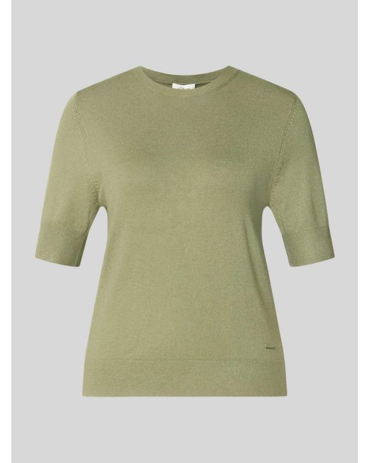 S.oliver Slim Fit T-Shirt Van Viscosemix in het Green