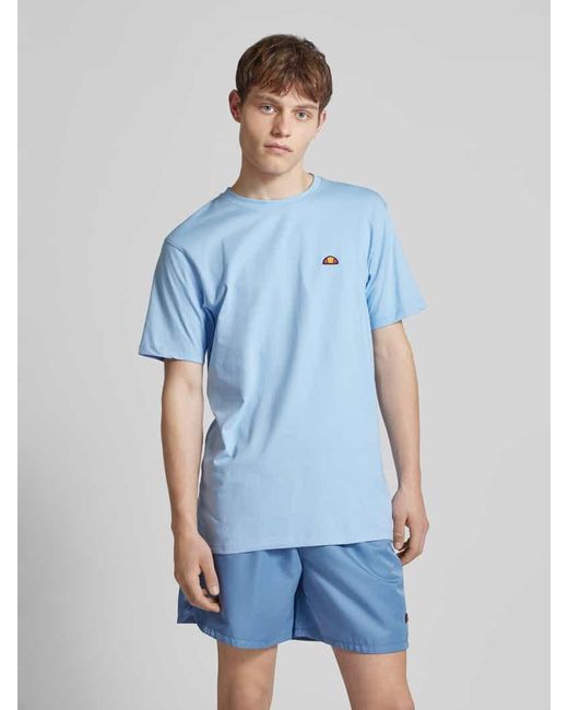 Ellesse T-Shirt mit Label-Patch Modell 'CASSICA' in Blue für Herren