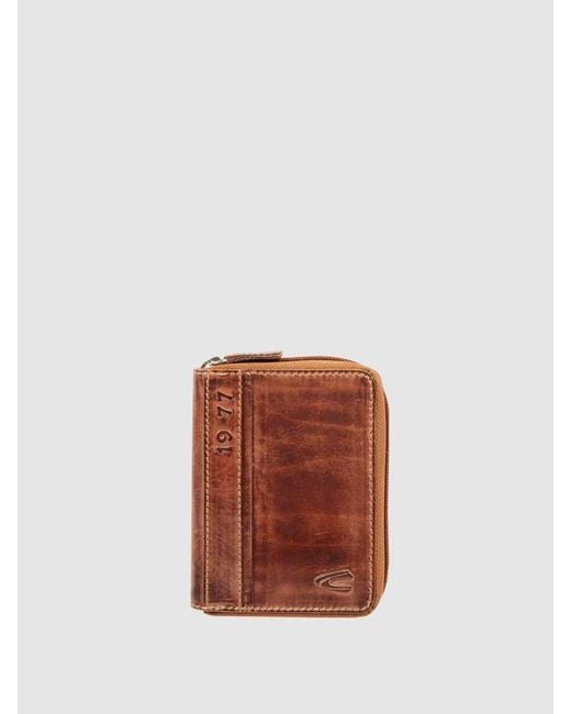 Camel Active Portemonnaie aus Leder im Retro-Look in White für Herren