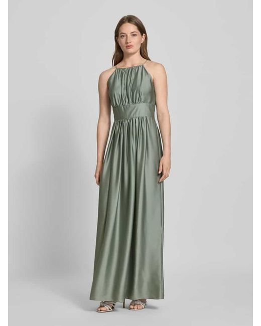 Swing Green Abendkleid mit gelegten Falten