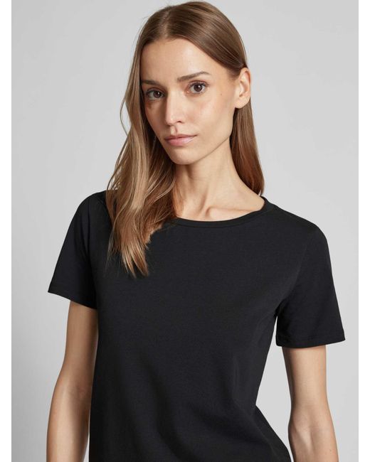 Weekend by Maxmara T-Shirt Met Ronde Hals, Model 'Multib' in het Black